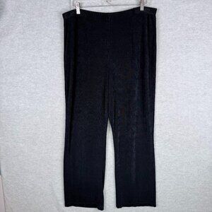 Chico's Travelers 3 (US XL/16) Pull On Pants Slinky Navy Blue Straight Leg